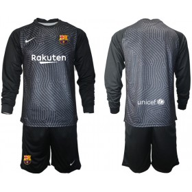 Fotbalový Dres FC Barcelona Brankářské Dětské 2020/21 M004 Dlouhý Rukáv